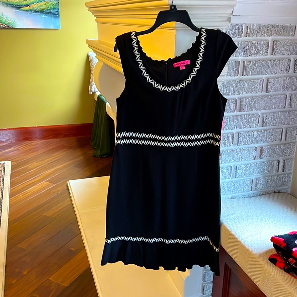 Black dress size 14 by Betsey Johnson never worn smoke free home